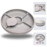 TalkTools Bitsy Silicone Suction Plates for Toddlers - Divided Baby Plate for Kids 6+ Months | BLW Feeding Essentials | Microwav