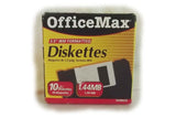 Office Max 3.5 Diskettes IBM Formatted 10/Pack 1.44MB OfficeMax 3.5 Diskettes