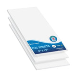 Mega Format Expanded PVC Plastic Sheets - 6 X 12 Rigid White Sheet for Crafts, Signage, & Displays - Sintra, Celtec PVC Board -