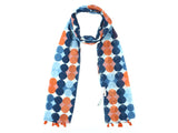 Cashmere Craft Blue Printed Cotton Scarf Stole Dupatta Size (72 X 22 Inch) / Ccotton623