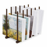 OGFC 59110 Art Storage Rack Painting Canvas, Metal Drawing Storage SHELF for Canvas Frame Organizing/Drawing Board (Brown) STAND
