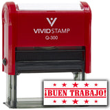 Buen Trabajo Spanish Teacher Self Inking Rubber Stamp (Red Ink) Large
