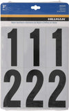Hillman 843445 Reflective Adhesive Mailbox Number Pack, 3, Black and White