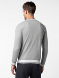 Fyltr Men'S Crewneck Sweatshirt With Stripe Rib Detail - Full Sleeve | Utility Pockets | Casual Winterwear For Men,Grey-Tastic,Grey-Tastic,Xl