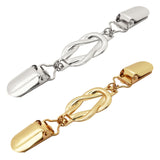 Frutain 2 Pcs Waist Cincher & Shirt Clip Retro Dress Cinch Clips for Shawl,Cardigan,Sweater,Clothes & Pant Tightener Clip(Knot)