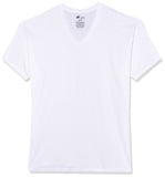 Hanes Mens Cotton, Moisturewicking Vneck Tee Undershirts, Multiple Packs And Colors, White, Large US