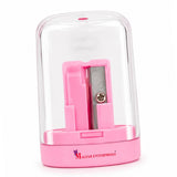 MALFAH AutoLock Pencil Sharpener, Manual OneHole Sharpener for Standard 8 mm Pencils, Smooth & Precise Sharpening, Compact Sha