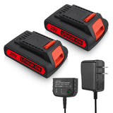 ORHFS LBXR20 3.0Ah Replacement for Black and Decker 20v Lithium Battery Max, LBXR20 LB20 LBX4020 Cordless Power Tools Series, wi