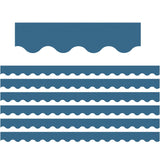 Teacher Created Resources Scalloped Border, 2.19-Inch X 210-Ft, Slate Blue (Tcr9091-6)