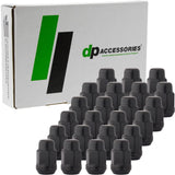 DPAccessories Black 1/2-20 Lug Nuts | Closed End Bulge Acorn | 36mm (1.4) Tall | 19mm (3/4) Hex | Set of 23 | D3112BK/23
