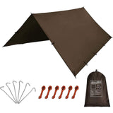 KALINCO Waterproof Camping Tarp Tent Hammock Rain Fly, 10X10FT/10X15FT, Mutifunctional Tent Footprint Lightweight Tarp for Campi