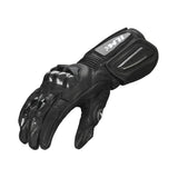 ILM Air Flow Leather Motorcycle Gloves for Men and Women Model-GRC01L (M, Black-Long)