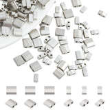 NBEADS About 226Pcs 2 Sizes 2-Hole Beads,2-Holes Glass Seed Bead Beads Opaque Mini Japanese for Bracelets Necklaces Earrings Jew