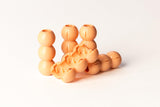 Eazybead-Z Georgia Peach Glow in Dark Hair Beads, Plastic Braiding Accessories, Kids Hair Decoration, Clip On Hair Beads, Clip o