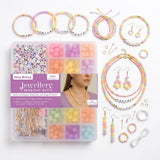 Itsy Bitsy My Beads Studio Jewellery Making Kit Pastel Collection Box, Diy Bead Craft Set For Kids & Adults, Create Bracelets Ne