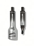 SHEGLAM Brow-Fection Angled Brush & Dip Upgraded Microblading Eyebrow Pen Long Lasting Waterproof Easy To Color-Charcoal