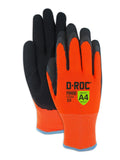 MAGID D-ROC ANSI A4 Waterproof Thermal Sandy Nitrile Coated Work Gloves, 12 Pairs, 12/3XL (HV550W)