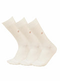 Bodycare Mens Mid Calf Length Solid Socks Pack Of 3 White2