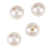 LiQunSweet 5 Pcs Faux Pearl Acrylic Plastic Beads Round Creamy White Big Ball Bead Bulk Lot for Jewelry Making DIY Craft - 30mm