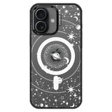 MOSNOVO for iPhone 17 Case | Compatible with Magsafe | Military Grade 10ft Drop Tested | Camera Control | Clear Black with Galax