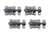 QCAA Deco Durable Steel Sliding Barrel Bolt, 2-1/2'', Zinc Plated, 4 Pack, Made in Taiwan