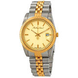 Mathey-Tissot Stainless Steel Swiss Made Analog Gold Dial Men'S Watch - H810Bdi, Band Color-Two-Tone