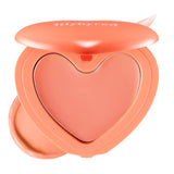 lilybyred Luv Beam Cheek Balm | Heart-Shaped Korean Cream Blush, Semi-Matte Finish, Long-Lasting, Blendable & Buildable, Soft Cr