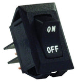 JR Products 12595 Black SPST Labeled On/Off Switch