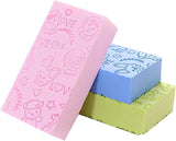DJ FINDER Ultra Soft Exfoliating Sponge | Asian Bath Sponge for Shower | Japanese Spa Cellulite Massager | Dead Skin Remover Spo