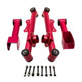 Tuningsworld Rear Upper Lower Tubular Control Arm Kit w/Hardware for Ford Mustang 1979-2004 Camber Arms