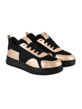 Shoetopia Women'S Sneakers Golden,Golden,6,B0CMXQTRSF