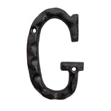 House Letter, 5 Inch High Cast Iron Home Address Letter, Perfect Matching the 5.5 Inch Cast Iron House Numbers (G)