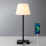NEWSEE Outdoor Waterproof Cordless Table Lamp, 4000mAh Portable Rechargeable Battery Powered Dimmable LED Touch Table Light, Mod
