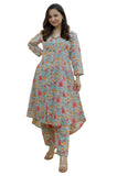 Leriya Fashion Ethnic Co Ord Set for Women Kurta Set for Women | 2 Piece Kurta Set | Kurta with Pant for Women (Small, Multicolo