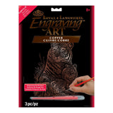 Royal & Langnickel Copper Foil Engraving Art Kit 8X10Tiger & Cubs, Blue
