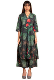 Gosriki Women'S Rayon Blend Straight Printed Kurta With Palazzo (Capsicum Green-Gs_S_Green_Small),Green,,B0DCK9RWRJ