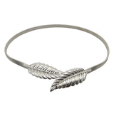 Romp Fashion Silver Leave Stylish Stretchable Waist Belt For Girls And Women