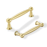 khtumeware 10 Pack 3-1/2 Inch(89mm) Brushed Gold Cabinet Pulls Matte Gold Kitchen Cabinet Handles Kitchen Cabinet Hardware for C