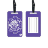 Nutcase Designer Luggage Travel Baggage Tags Single Tag With Name Card Inside Impossible