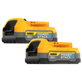 DEWALT 20V MAX* POWERSTACK Compact Battery, 2 Pack (DCBP0342)