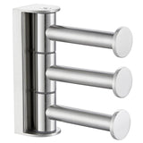 Angle Simple Swivel Towel Hook for Bathroom, SUS 304 Stainless Steel Robe Coat Hook Brushed Nickel