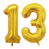 GOER Number 13 Balloons for 13th Birthday Sweet 13 Party Decorations,42 Inch Jumbo Foil Helium 31 Balloons for 31st Birthday Par