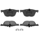 AUTOMUTO 4PCS Front Semi-Metallic Disc Brake Pads Set D1294 For BMW X4 2016-2017, X5 2007-2017, X6 2008-2017