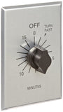 NSI TORK C515M SpringWound InWall Twist Timer with Commercial Style Metal Plate and 15Minute Length for Automatic Shutoff of