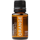 Nature's Fusions Orange (Sweet), 100% Pure and Natural Essential Oils, Undiluted, Therapeutic Grade for Aromatherapy and Topical