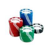 Bicycle 8G 100Count Clay Poker Chips W/Casino Tray Premium 8G Clay-Filled Poker Chips With Casino Tray, 100Count