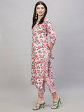 Gosriki Women'S Cotton Blend Straight Printed Kurta With Pant (Dafiya Peach-Nw-Gs_S_Peach_Small),Peach,,B0CSG5KLVC