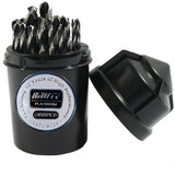 Champion Cutting Tool Brute Platinum TwisterXL5 29 Piece 1/161/2 x 64ths HSS Jobber Drill Bit Set135 Deg Split Point, Water