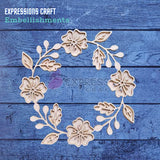 Expressions Craft Chipboard Cutouts & Embellishments For Mixed Media/Scrapbooking/Cardmaking & Other Diy Crafts Layered Floral