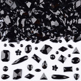 Sinyanail 500 Pcs Flatback Acrylic Sew On Rhinestones Sewing Gems Crystal Mixed Shapes Sewing Beads Decorations Sew On Rhineston